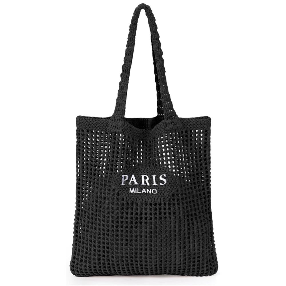Black tote bag